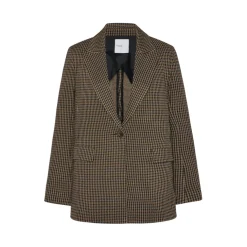 PEAK LAPEL JACKET - HOUNDSTOOTH