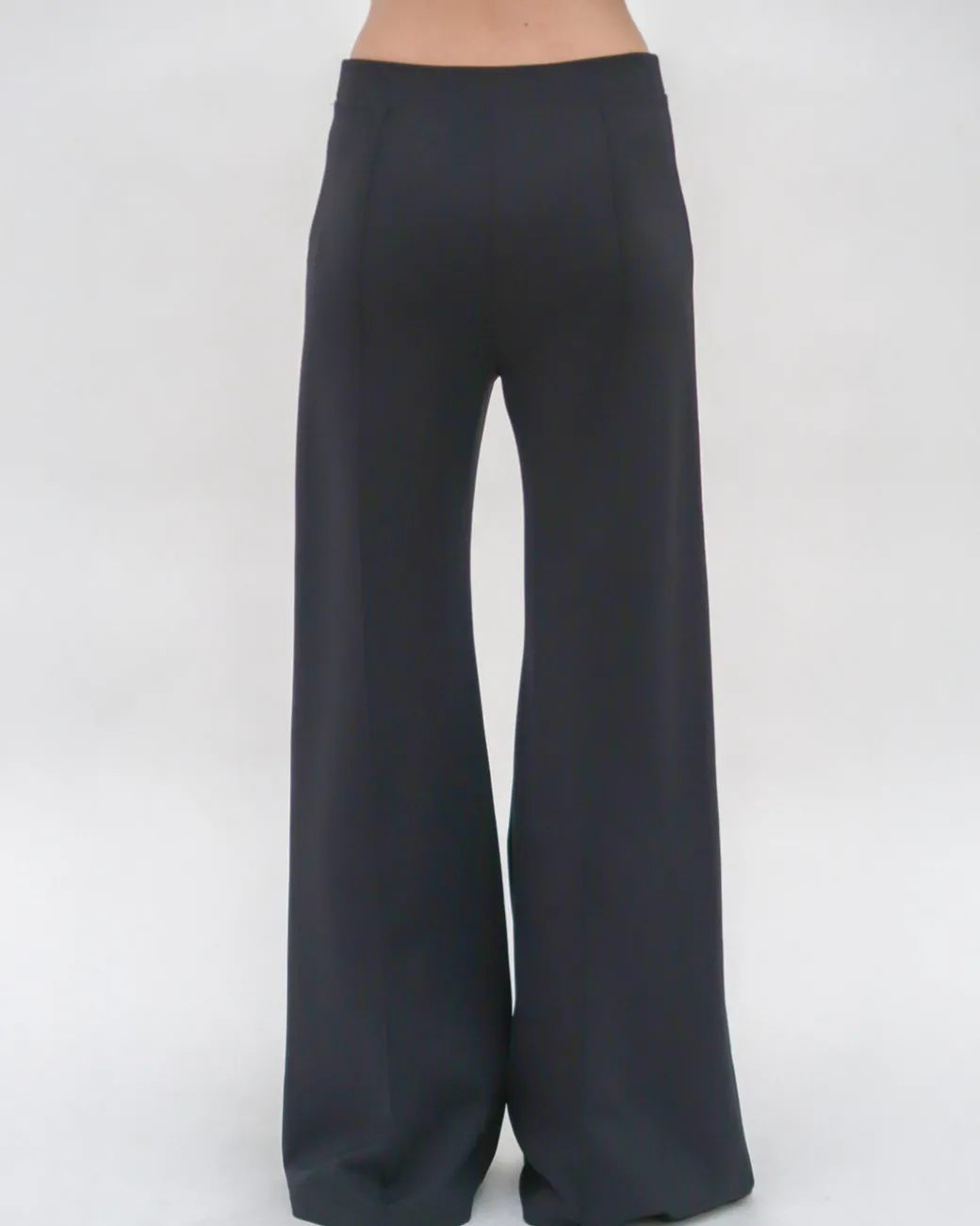 PINTUCK WIDE FLARE PANT
