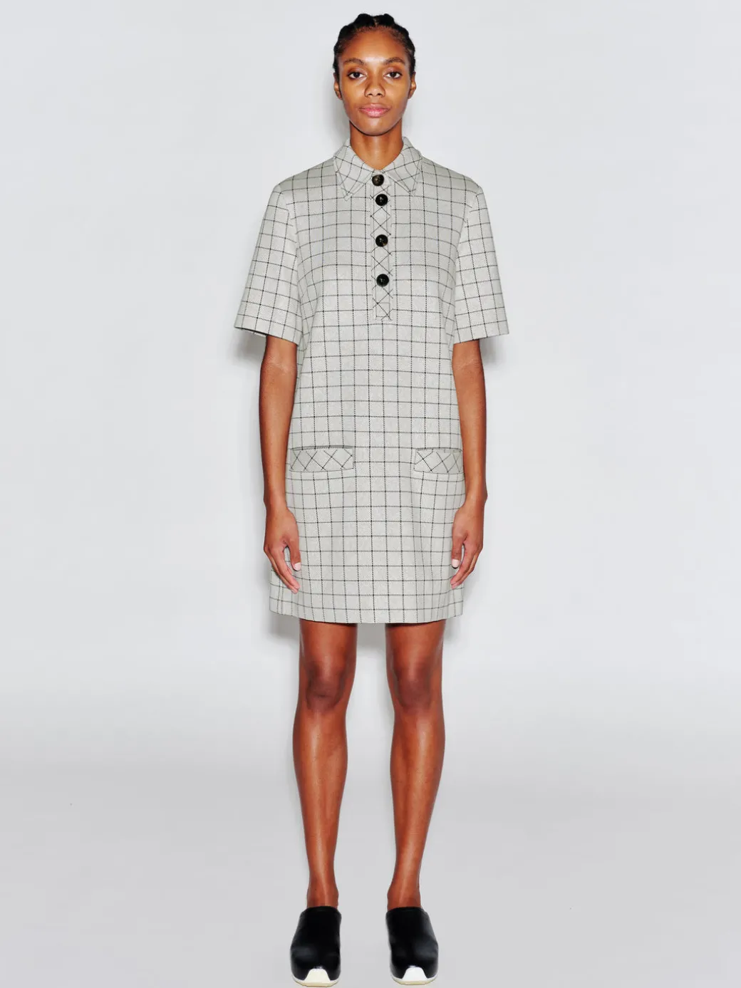 POLO DRESS - WINDOWPANE