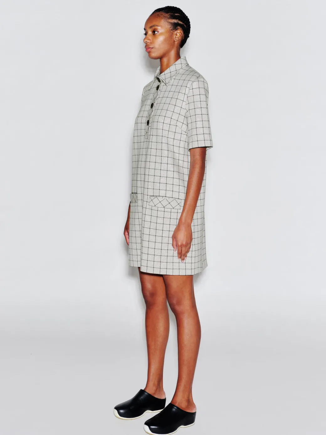 POLO DRESS - WINDOWPANE