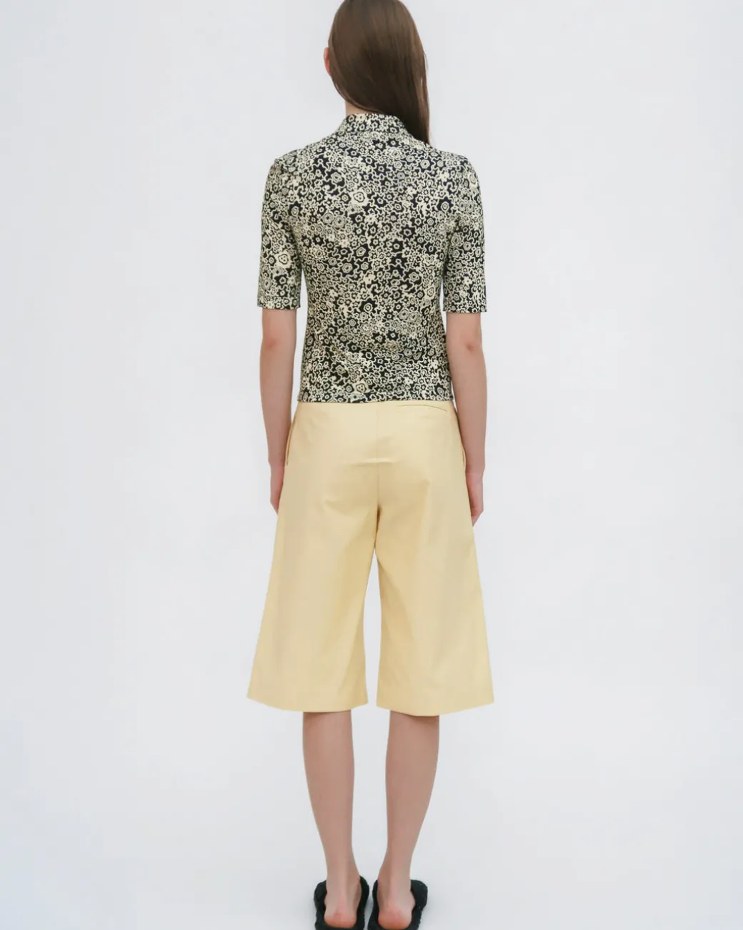 POLO T-SHIRT - FLORAL SQUIGGLE