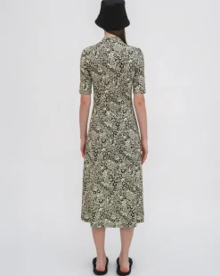 POLO T-SHIRT DRESS - FLORAL SQUIGGLE