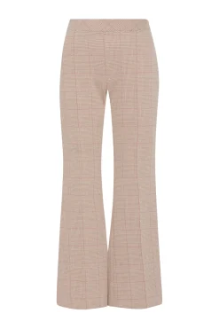 PULL ON CROPPED FLARE - PLAID