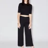 Pull On Cropped Straight Pant