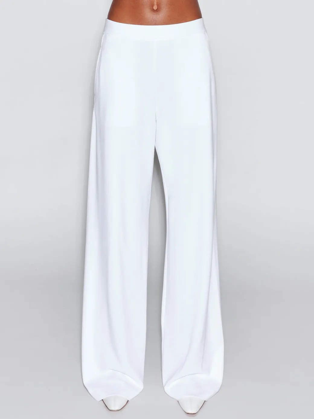 PULL ON STRAIGHT LEG TROUSER - SOLID INTERLOCK