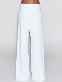 PULL ON STRAIGHT LEG TROUSER - SOLID INTERLOCK
