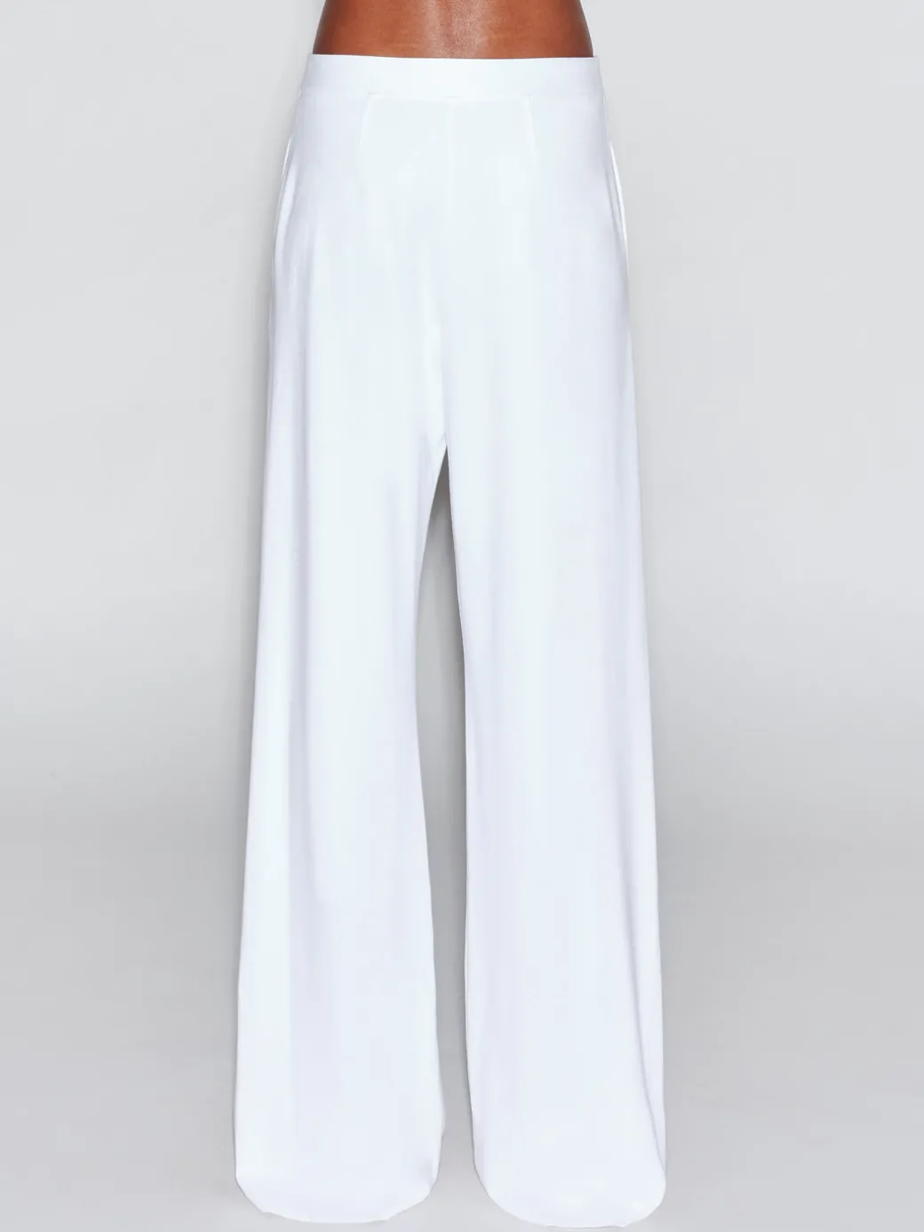 PULL ON STRAIGHT LEG TROUSER - SOLID INTERLOCK