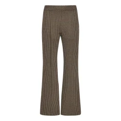 PULL-ON CROPPED FLARE - HOUNDSTOOTH
