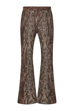 PULL-ON CROPPED FLARE - WOODGRAIN