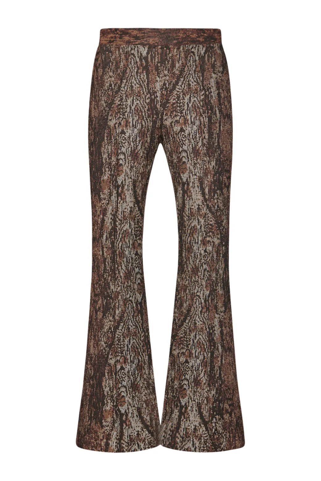 PULL-ON CROPPED FLARE - WOODGRAIN