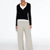 RELAXED PULL ON PANT- STRETCH TROPICAL WOOL
