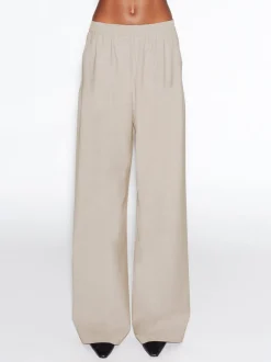 RELAXED PULL ON PANT- STRETCH TROPICAL WOOL