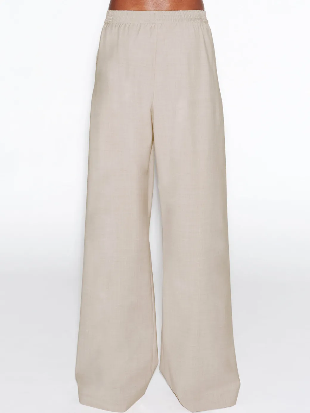 RELAXED PULL ON PANT- STRETCH TROPICAL WOOL