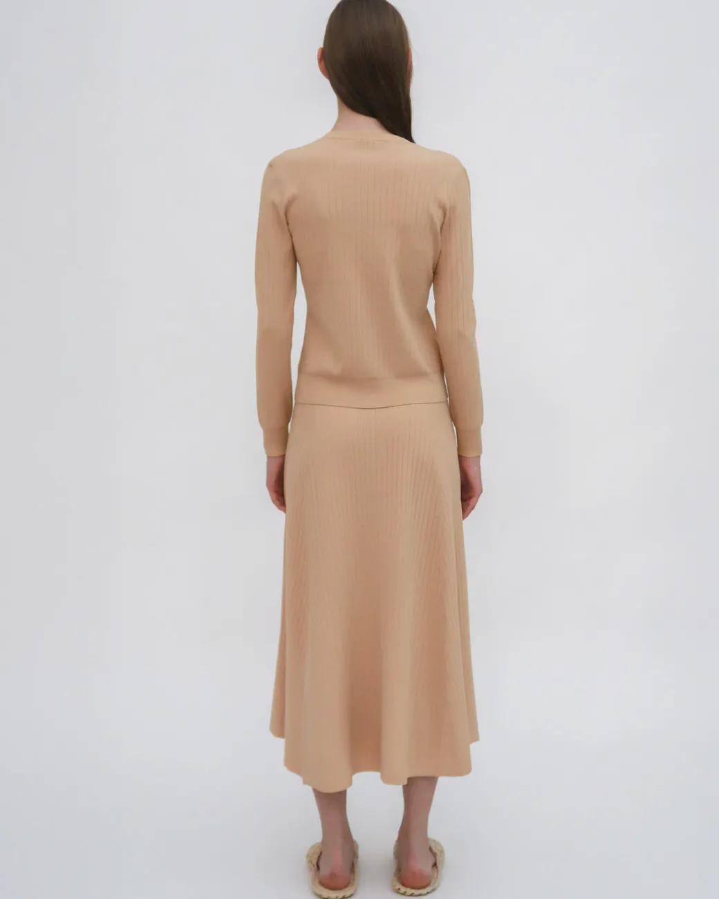 RIB FITTED CARDIGAN