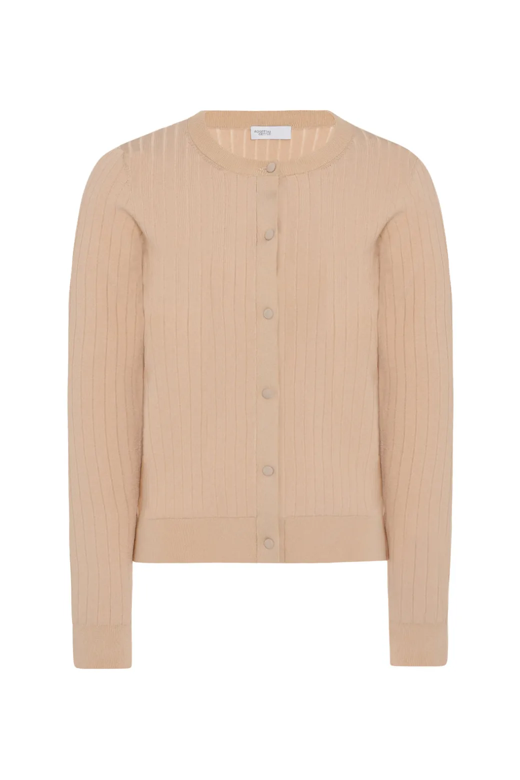 RIB FITTED CARDIGAN