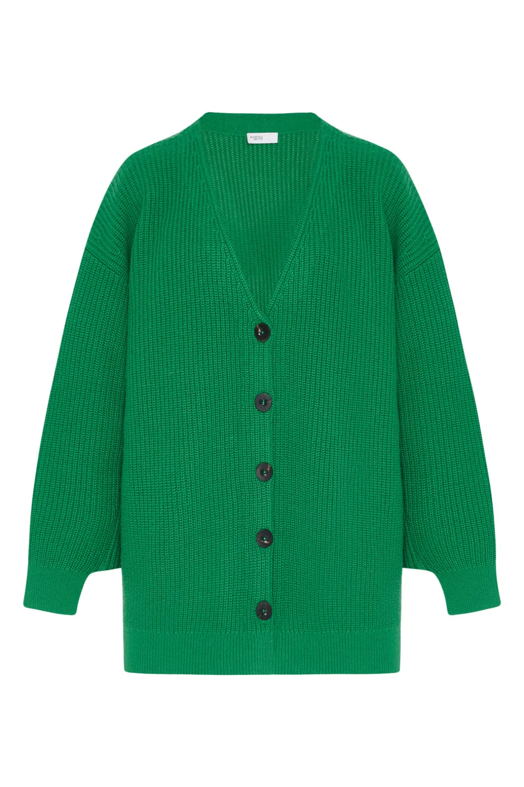 RIBBED PANELED CARDIGAN