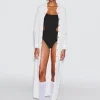 RUCHED CUTOUT TIE SWIMSUIT
