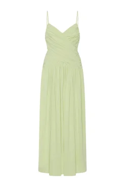 RUCHED SLIP DRESS