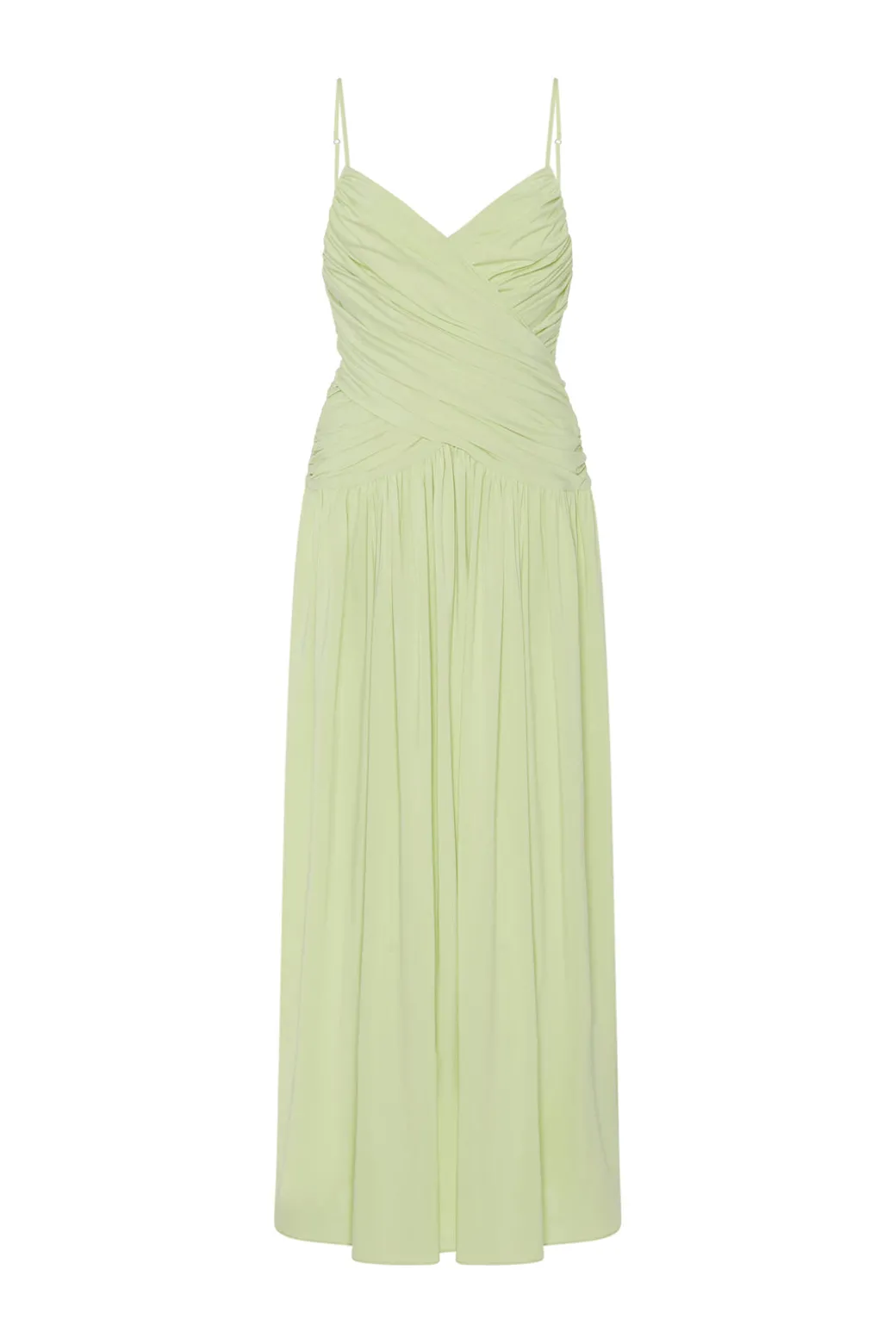 RUCHED SLIP DRESS