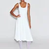 SCOOP NECK FLARED DRESS