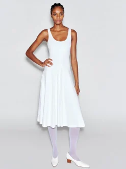 SCOOP NECK FLARED DRESS