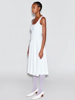 SCOOP NECK FLARED DRESS