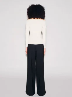 SCOOP NECK OFF THE SHOULDER TOP