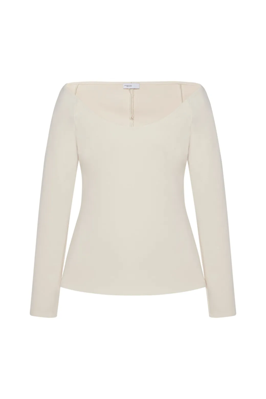 SCOOP NECK OFF THE SHOULDER TOP