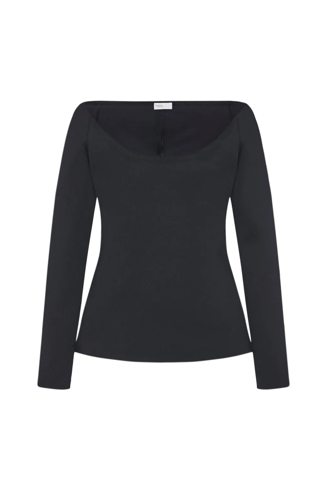 SCOOP NECK OFF THE SHOULDER TOP