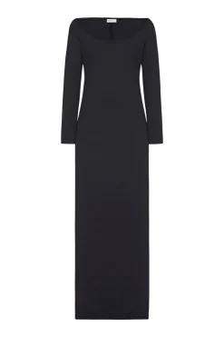 SCOOP NECK OFF THE SHOULDER DRESS
