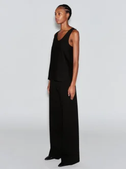 SCOOP NECK TANK - SOLID INTERLOCK