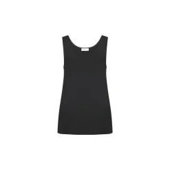 SCOOP NECK TANK - SOLID INTERLOCK