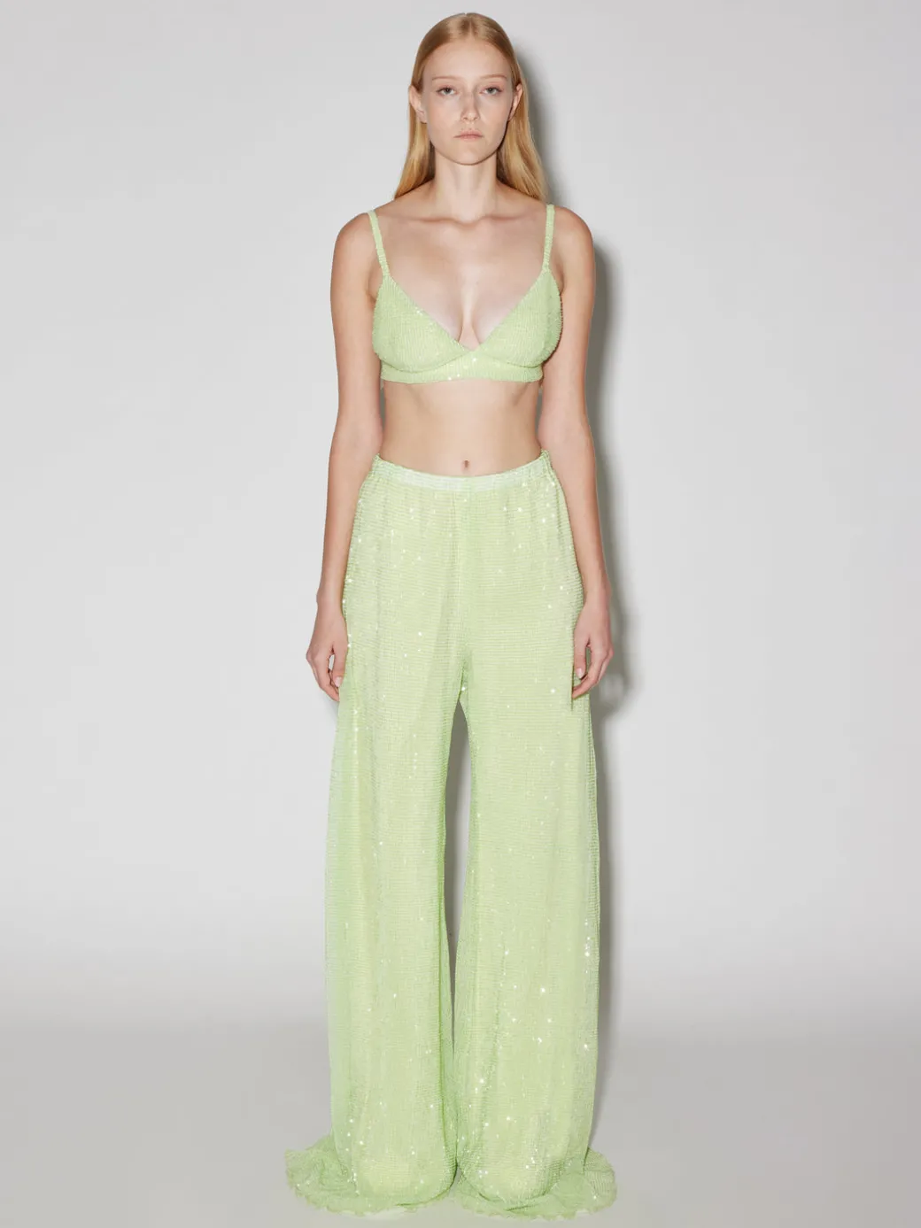 Sequin Mesh Bra Top