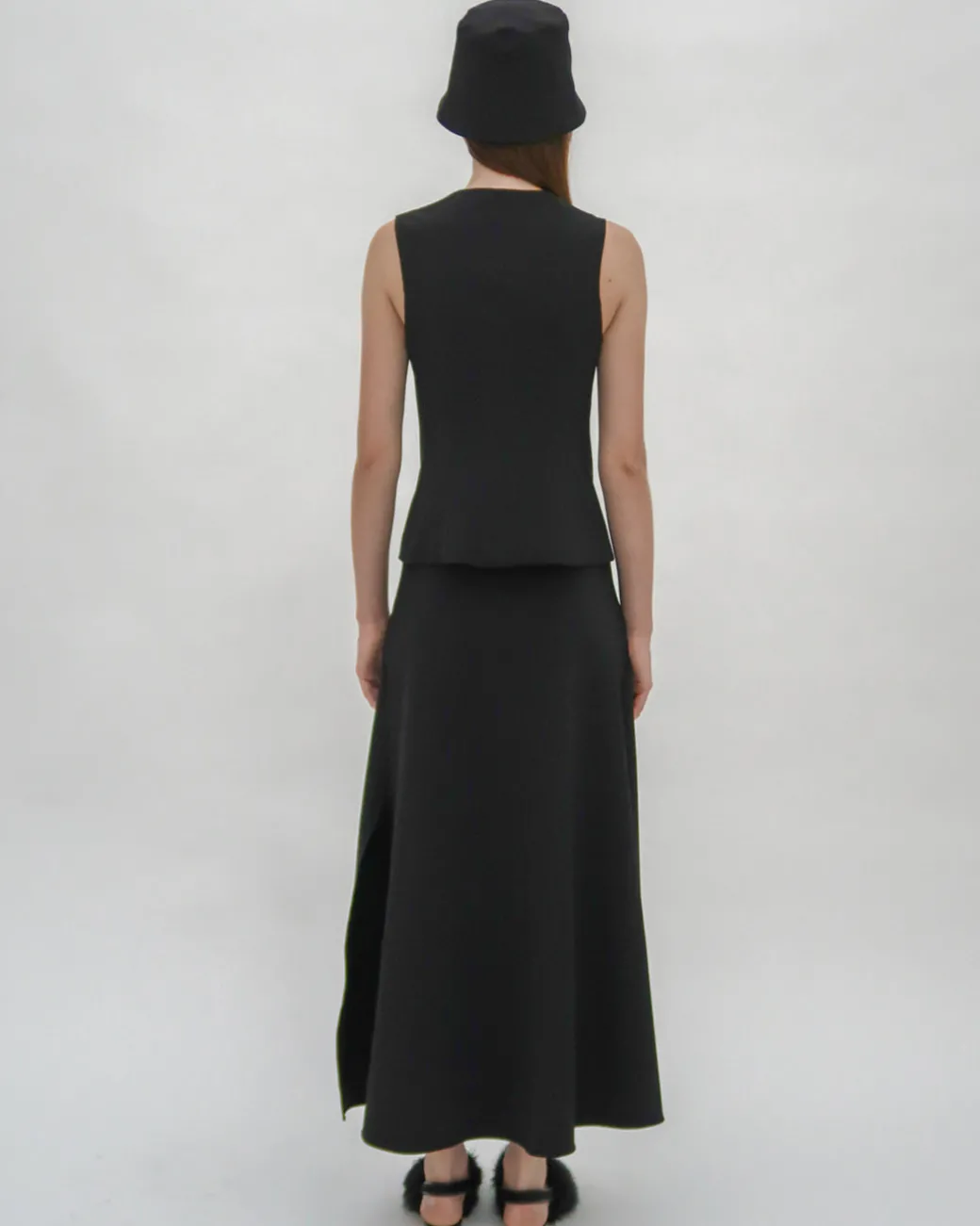 SLEEVELESS BUTTON FRONT TOP - TECHNICAL CADY
