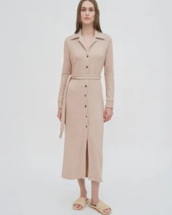 SLIM JERSEY SHIRTDRESS