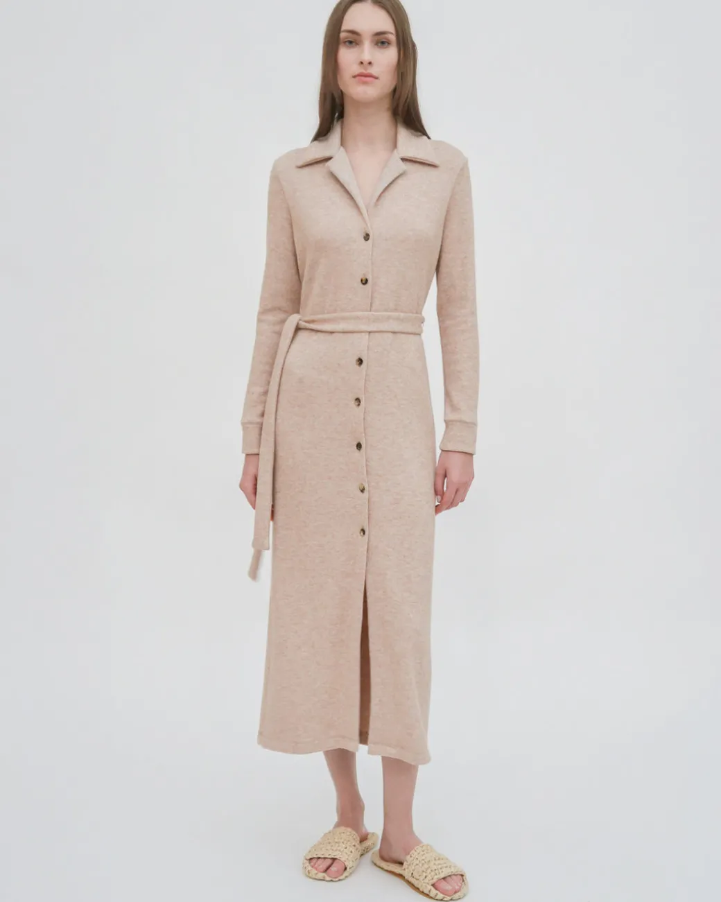 SLIM JERSEY SHIRTDRESS