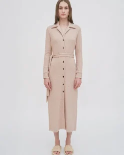 SLIM JERSEY SHIRTDRESS