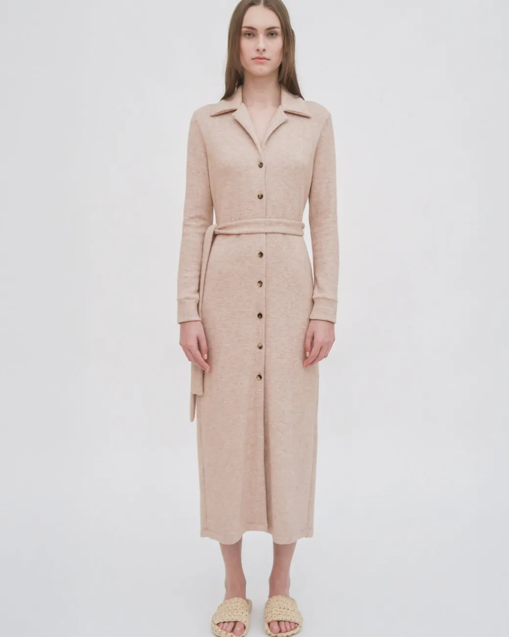 SLIM JERSEY SHIRTDRESS