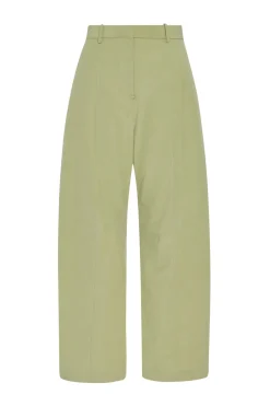 STRAIGHT TAPER TAB PANT - FLUID POPLIN
