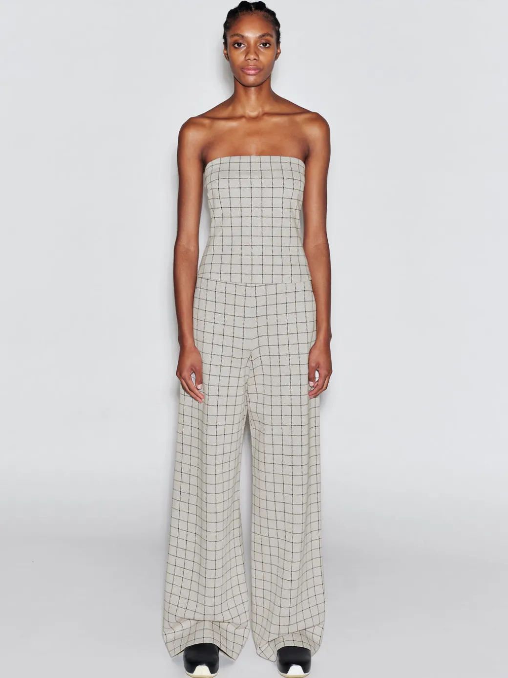 STRAPLESS BANDEAU - WINDOWPANE