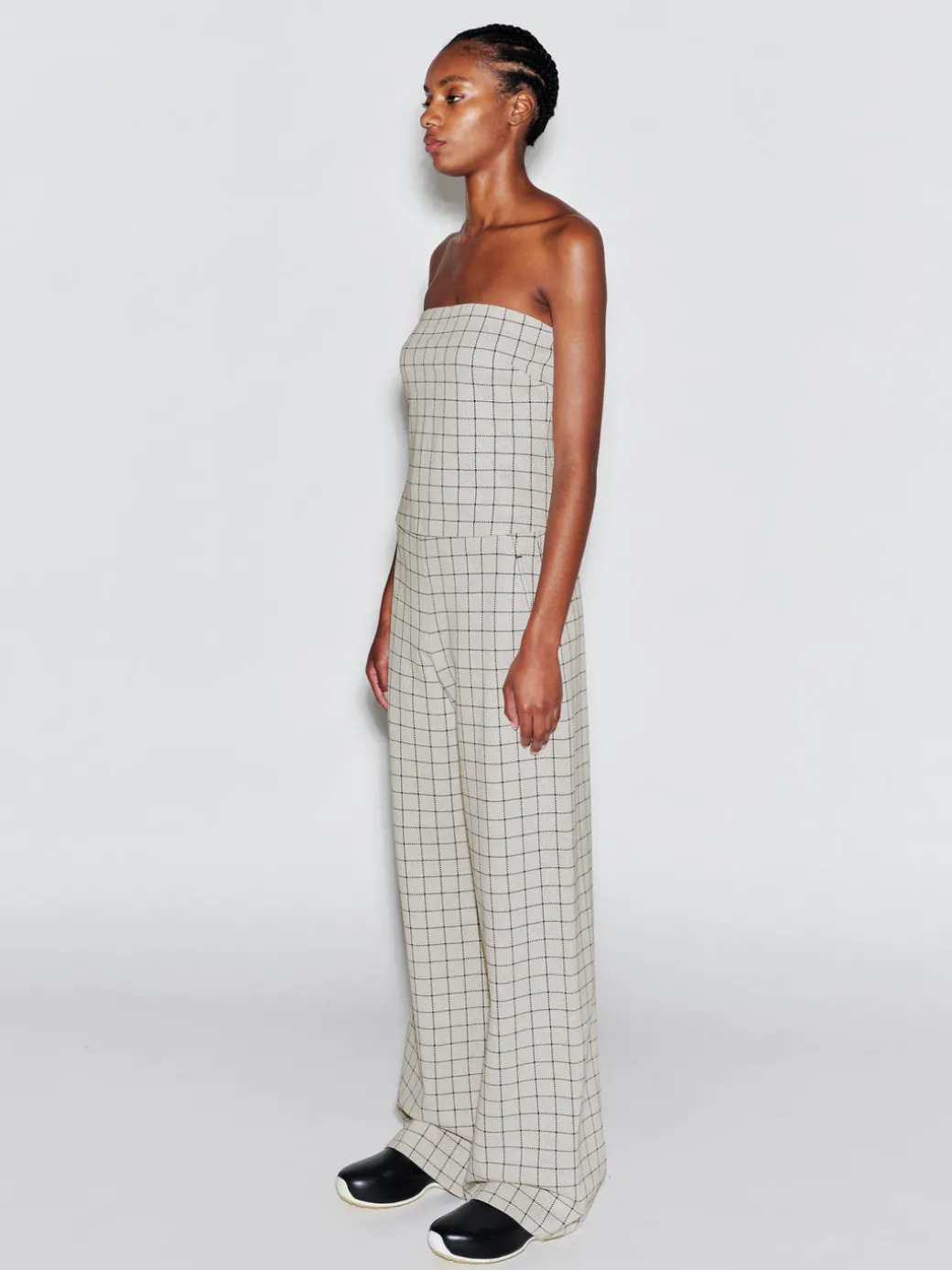 STRAPLESS BANDEAU - WINDOWPANE