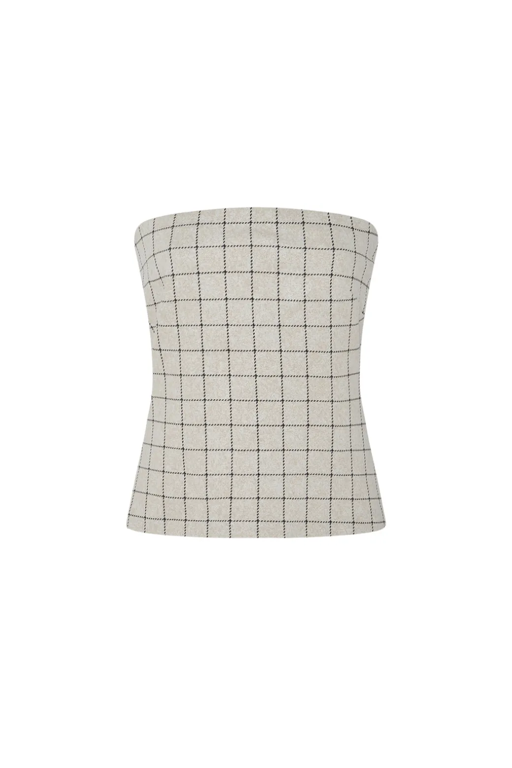 STRAPLESS BANDEAU - WINDOWPANE