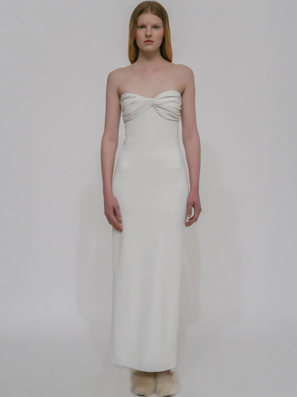 TWIST STRAPLESS DRESS