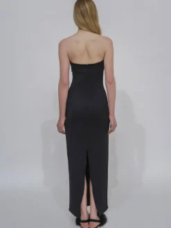TWIST STRAPLESS DRESS