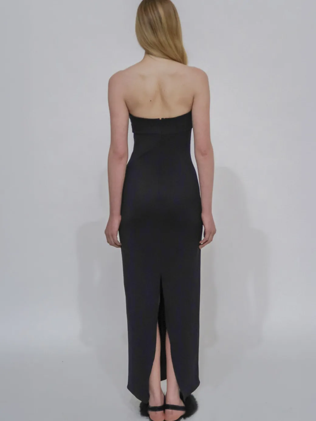 TWIST STRAPLESS DRESS