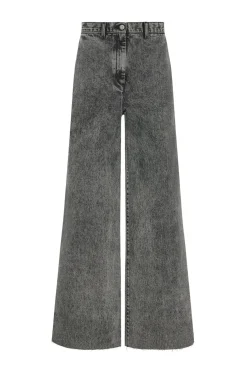 WIDE FLARE PANT - BLACK DENIM