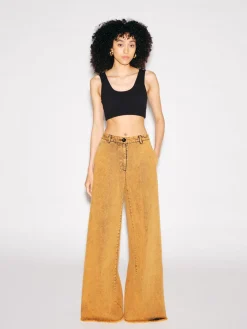 WIDE FLARE PANT - DENIM