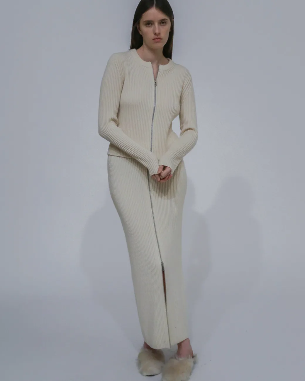 ZIP UP CARDIGAN