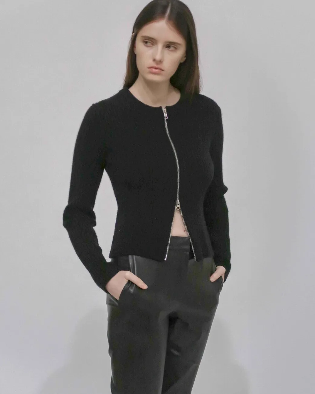 ZIP UP CARDIGAN