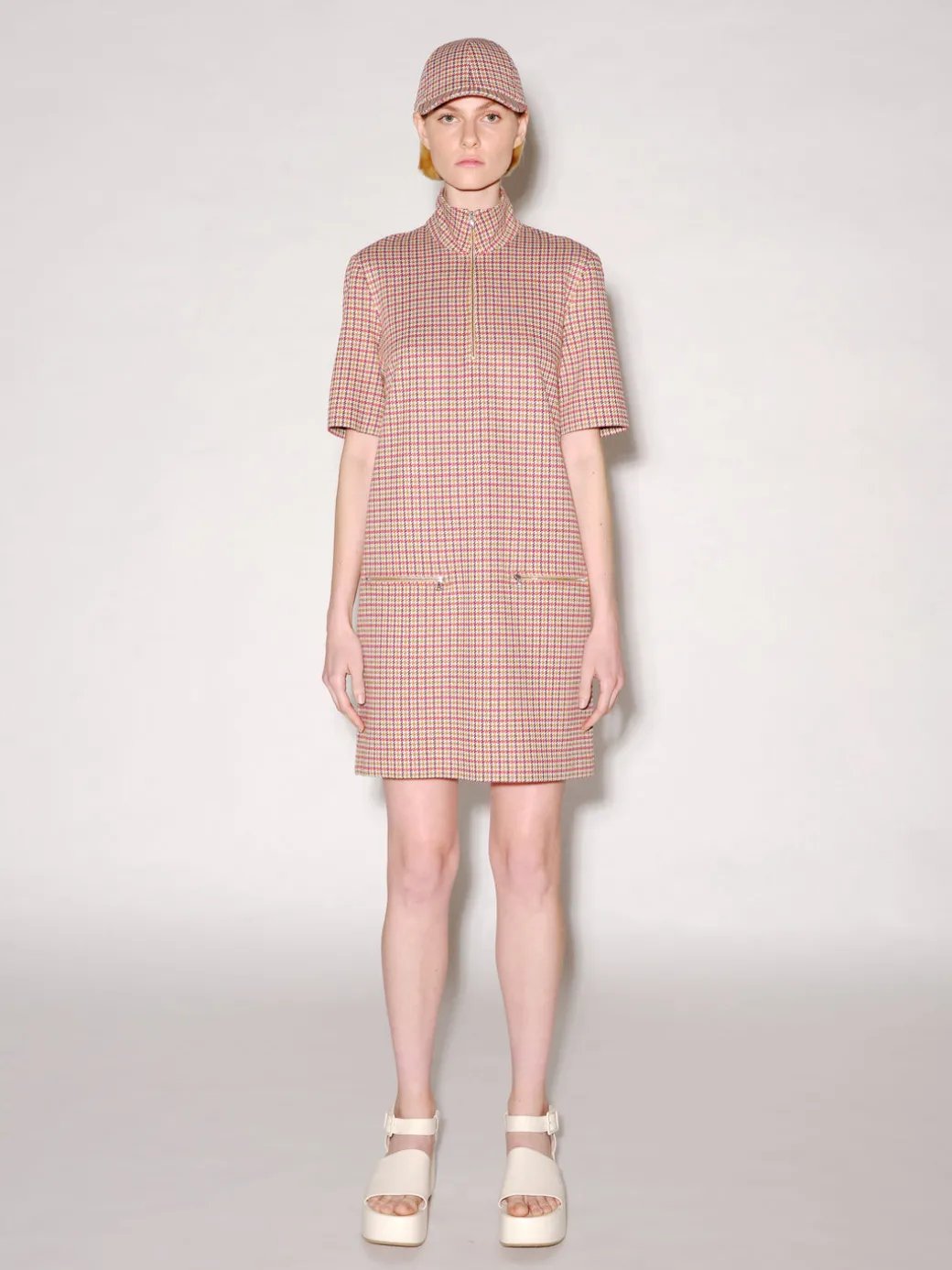 Zip Up Shift Dress